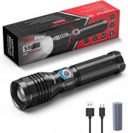WdtPro S5000 USB Aufladbare 5000 Lumen LED Taschenlampe