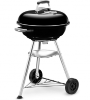Weber Compact Kettle 47 cm Barbecue Holzkohlegrill mit Deckel und 47 cm Grillfl&auml;che