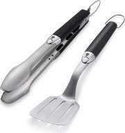 Weber Premium Edelstahl Grillbesteck-Set mit Kunststoffgriffen