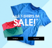Weg mit den dicken Pullis und her mit den T-Shirts aus dem Megasale von Designermode