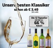 Wein Ausverkauf mit bis zu 66% Rabatt &ndash; Weine schon ab 3,49&euro; pro Flasche (6 Flaschen MBW)