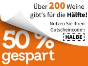 Weine 50% g&uuml;nstiger bei Weinvorteil