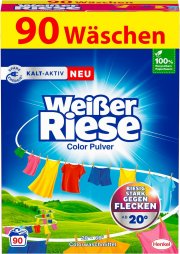 Wei&szlig;er Riese Color Pulver - 90 Waschladungen Color Waschmittel