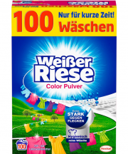Wei&szlig;er Riese Color Pulver Waschmittel f&uuml;r 100 Waschladungen