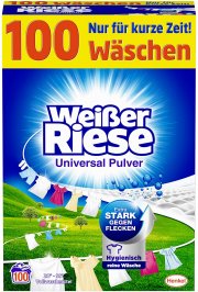 Wei&szlig;er Riese Universal Pulver (100 Waschladungen) Vollwaschmittel extra stark gegen Flecken