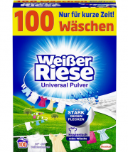 Wei&szlig;er Riese Universal Pulver Vollwaschmittel f&uuml;r 100 Waschladungen