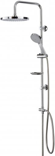 welltime Brausegarnitur &raquo;Lina&laquo;, H&ouml;he 97 cm, Rund, Regendusche, 22cm Kopfbrause, Duschs&auml;ule