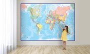 Weltkarte Tapete 232x158cm bei Groupon f&uuml;r 19,98&euro; statt 29,56&euro;
