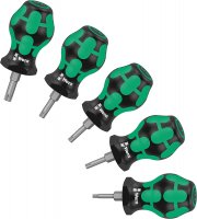 Wera 05008876001 Stubby Set TX 1 Schraubendreher-Satz TORX 5-teilig