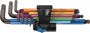 Wera 05022210001 950/9 Hex-Plus Multicolour 9-teiliger BlackLaser Winkelschl&uuml;sselsatz