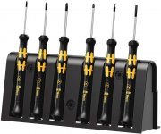 Wera 05030180001 1550/6 ESD Elektroniker-Schraubendrehersatz 6-teilig + Rack