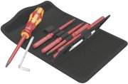 Wera 14-tlg. VDE Wechselklingen-Set mit Schlitz, Kreuzschlitz Phillips, Innen-TORX, Winkelschl&uuml;ssel