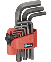 Wera 950/9 BM N BlackLaser 9-teiliger metrischer Winkelschl&uuml;sselsatz