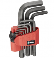 Wera 950/9 BM N BlackLaser 9-teiliger Winkelschl&uuml;sselsatz metrisch