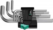 Wera 950/9 SM N 9-teiliger Winkelschl&uuml;sselsatz metrisch mit Halteclip