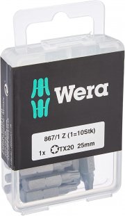 Wera Bit-Sortiment, 867/1 TX 20 DIY, TX 20 x 25 mm