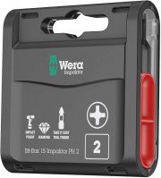 Wera Bit-Sortiment, Bit-Box 15 Impaktor PH 2, 15-teilig
