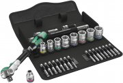 Wera Zyklop Speed-Knarrensatz 8100 SB 6. 3/8 Zoll, Antrieb, metrisch, 29-teilig