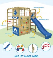  WICKEY Kletterger&uuml;st Spielturm Kletterturm Smart Tactic mit Wellenrutsche nur 549,95&euro;