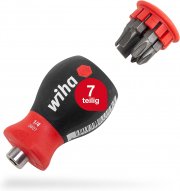 Wiha 33736 Stubby Schraubendreher mit 6 teiligen Bit Magazin