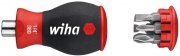 Wiha Magazin-Bithalter Stubby 3801-04 Mini Schraubendreher mit 6 Bits im Griff