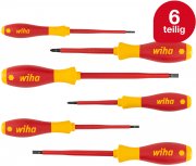 Wiha SoftFinish 00833 6-teiliges Elektriker VDE Schraubendreher Set