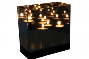 Windlicht mit 4 Teelichtern, verspiegeltes Geh&auml;use f&uuml;r 12,12&euro; statt 29,99&euro;