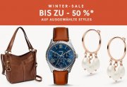 Winter-Sale mit bis zu 50% Rabatt auf ausgew&auml;hlte Uhren, Accessoires und Schmuckst&uuml;cke bei Fossil