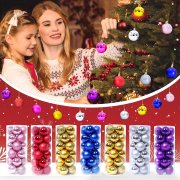 Wittyspace 24 St&uuml;ck Ornamente Weihnachtsbaumkugeln