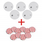 wizMart 5x Rauchmelder mit Magnethalterung + 5 Jahres Batterie f&uuml;r 14,99&euro; statt 24,99&euro;