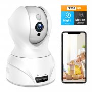 Wlan IP Kamera,KAMTRON 720P HD WiFi &Uuml;berwachungskamera,mit 350&deg;/100&deg;Schwenkbar