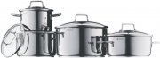 WMF Astoria Topfset 4-teilig Cromargan Edelstahl poliert mit Glasdeckel