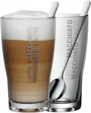 WMF Barista Latte Macchiato Glas mit L&ouml;ffel 2er Set