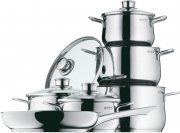 WMF Diadem Plus 6-teiliges Cromargan Edelstahl Kochtopf Set mit Glasdeckel
