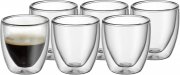 WMF Kult 6-teiliges doppelwandige Espressotassen Gl&auml;ser Set 80ml