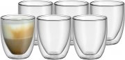 WMF Kult Cappuccino 6-teiliges doppelwandige Gl&auml;ser Set 250ml