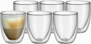 WMF Kult Cappuccino Gl&auml;ser Set 6-teilig 250ml