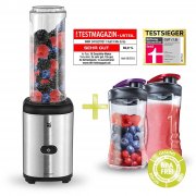 WMF Kult Mix & Go Smoothie Mini Standmixer inkl. 2 extra 300 ml Trinkbeh&auml;lter