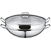 WMF Party Wok-Set, 4-teilig, Wok-Pfanne, &Oslash; 36 cm, mit Glasdeckel f&uuml;r 77,99&euro; statt 99,99&euro;