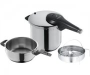  WMF Perfect Premium Schnellkochtopf Set, 6,5 l und 3,0 l,mit Einsatz-S f&uuml;r 212,89&euro;