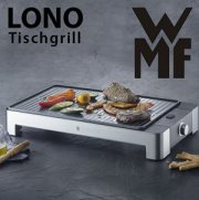 WMF Tischgrill LONO mit gerippter Grillf&auml;che und 2000 Watt Power f&uuml;r 69,90 Euro inkl. Versand
