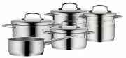 WMF Topfset 5tlg Metalldeckel Mini Induktion Edelstahl 18/10