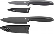 WMF Touch Messerset 2-teilig, K&uuml;chenmesser mit Schutzh&uuml;lle schwarz