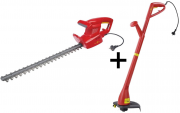 Wolf-Garten LYCOS E/500 H Heckenschere + Campus 250 RT Rasentrimmer