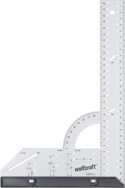 Wolfcraft 5205000 Universalwinkel - 300 mm mit 90&deg; Anschlagwinkel und abnehmbarer Winkelschiene