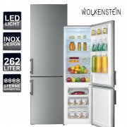 Wolkenstein KGK280D Inox K&uuml;hl-Gefrierkombination