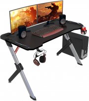 WOLTU Ergonomischer Gaming Tisch mit RGB LED Beleuchtung