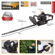 Woodster Benzin-Heckenschere HTW 25/24P bei Netto f&uuml;r 74,25 Euro
