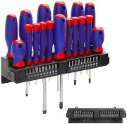 WORKPRO Schraubendreher- und Bit Set 37-teilig mit Wandhalterung