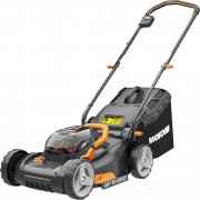WORX WG743E Akku-Rasenm&auml;her inkl. 2 x 20V Akku, Ladeger&auml;t und Mulcher